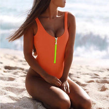 Load image into Gallery viewer, 2019 Zipper One Piece Swimsuit