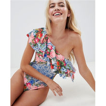 Load image into Gallery viewer, 2019 Sexy Solid Yellow One Piece Swimsuits